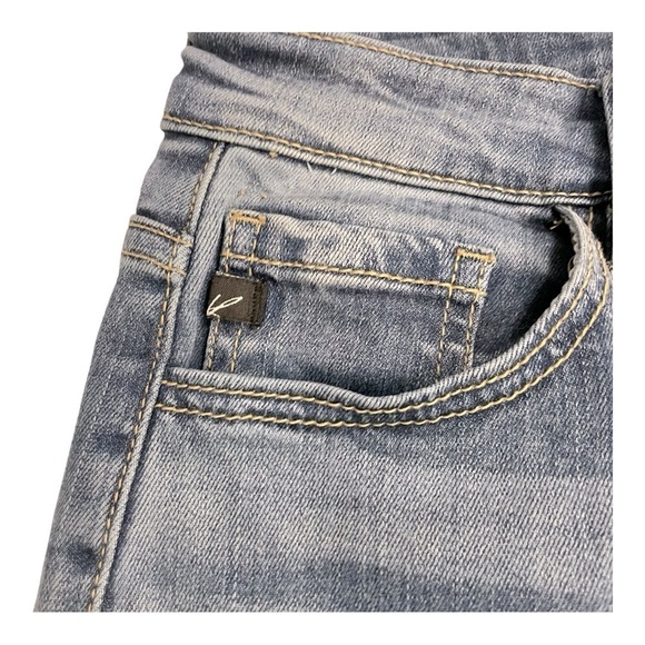 Kancan Estilo High Rise Ankle Skinny Buttonfly Raw Edge Hem Jeans 3/25 - Picture 10 of 12